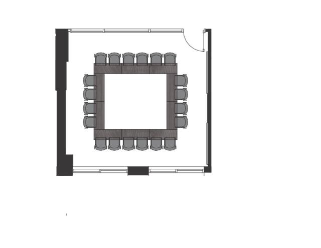 A space diagram of the Nosker Newark Room