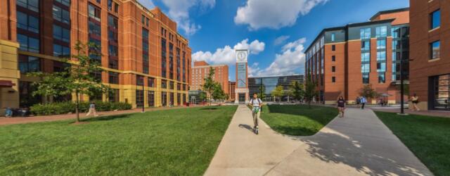 Town Square in the North Campus Residential District