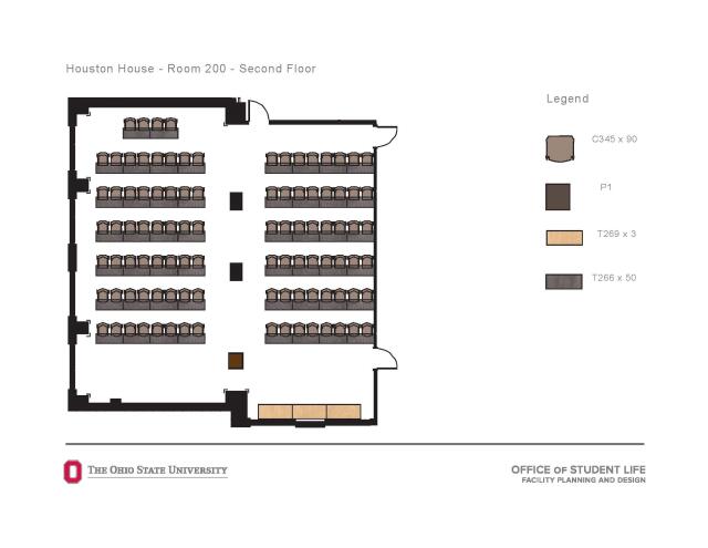 The Houston 1874 Room Diagram