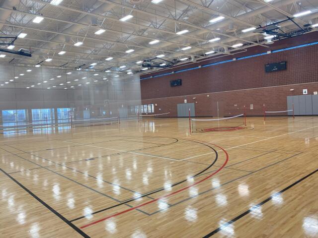 The Upper Gym, Courts #3 and #4 in the Recreation and Physical Activity Center
